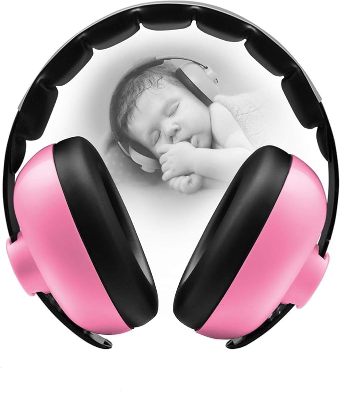 BBTKCARE Baby Infant Earmuffs Ear Protection Noise Reduction Headphones Pink NEW