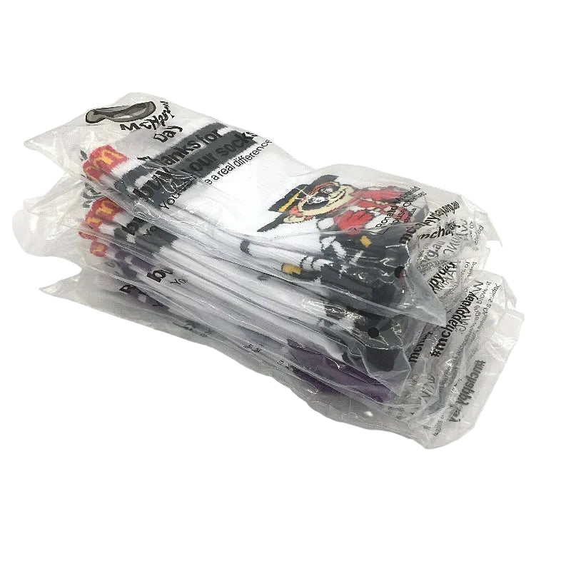 McDonald's McHappy Day Silly Socks 4 Pack Grimace & Hamburglar Unisex Adult NEW