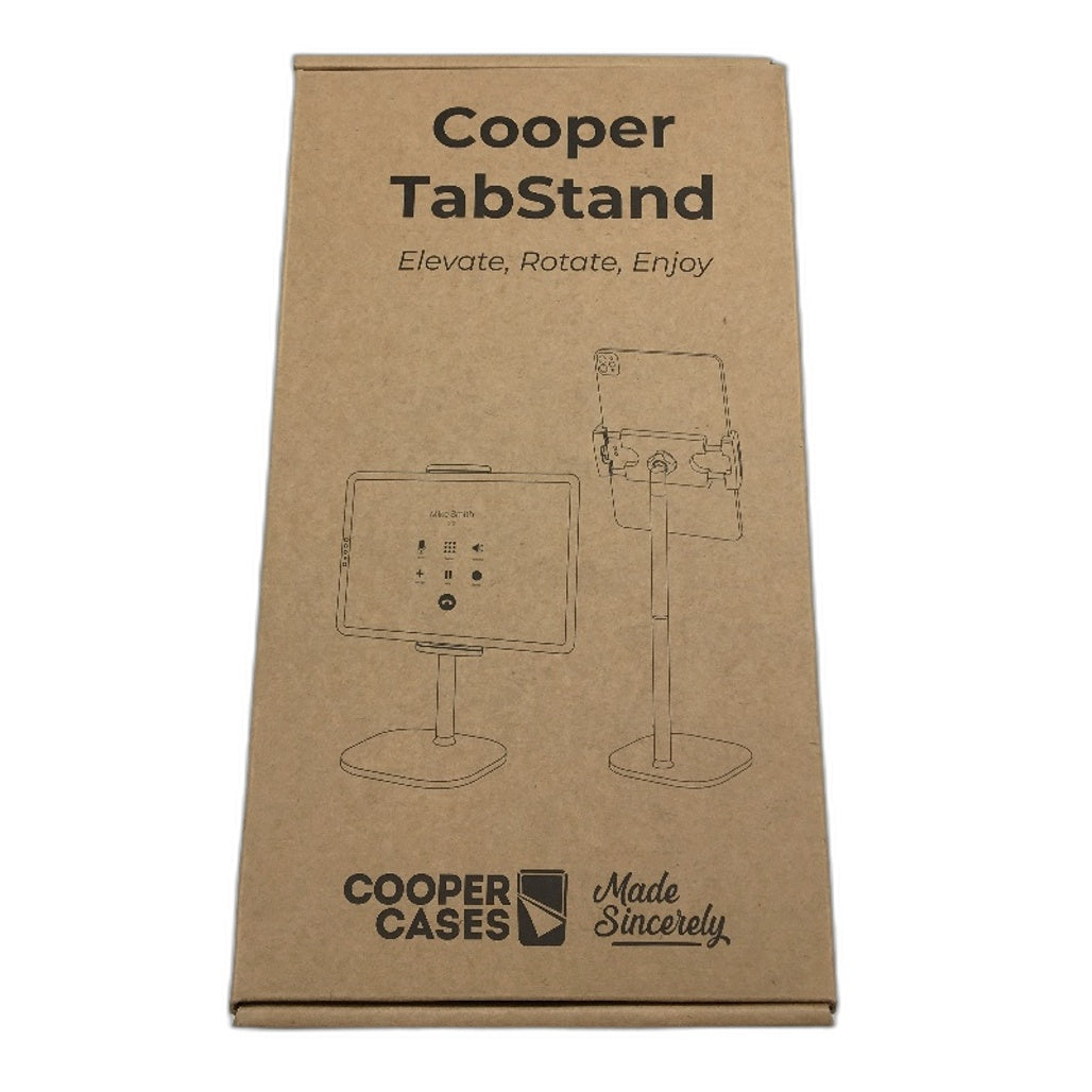 Cooper TabStand Portable Tablet Monitor Holder Up To 17Inch 4.4lb Adjustable NEW