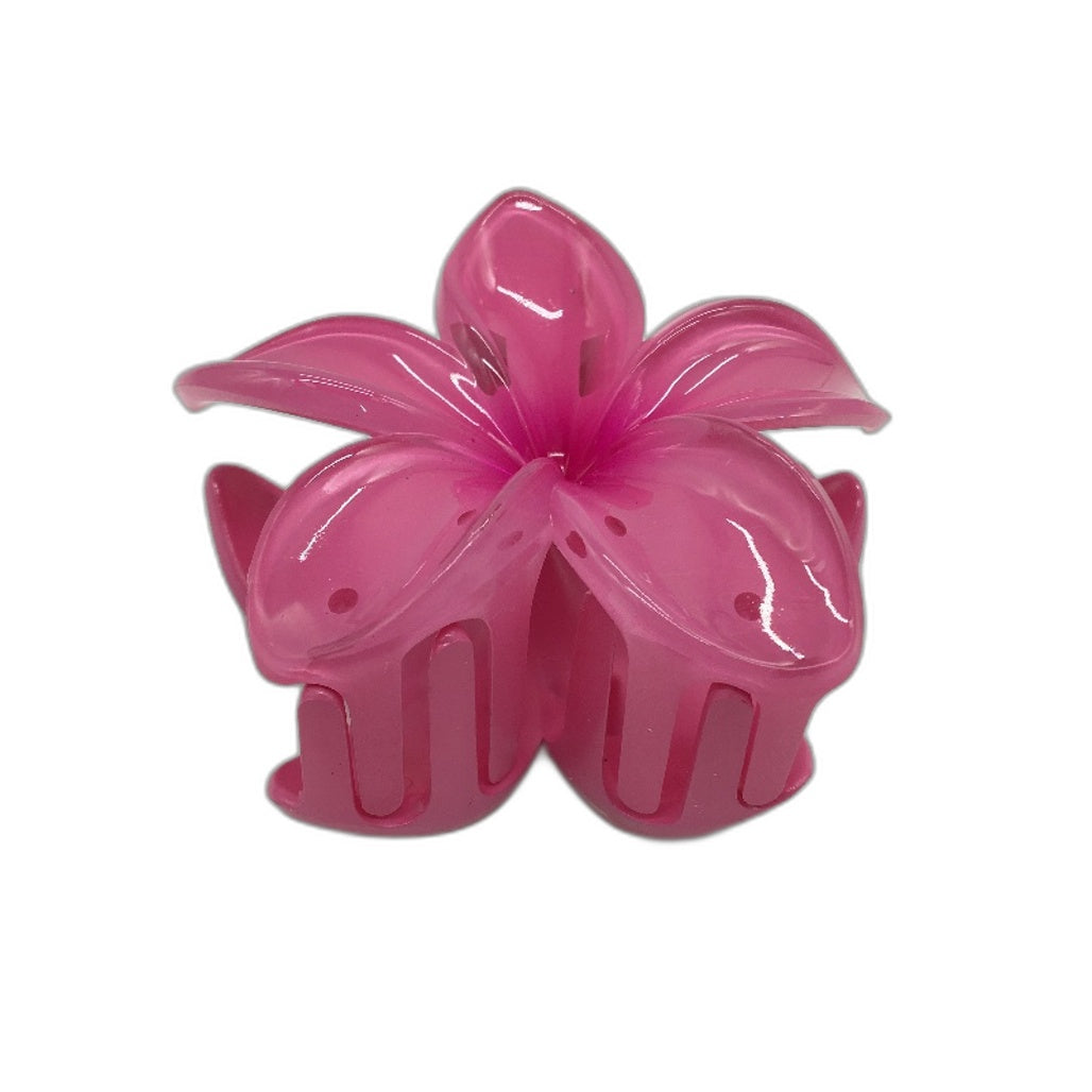 Elegant Flower Hair Claw Clips 6 Pack Hawaiian Cute Beach Accessories 7CM NEW