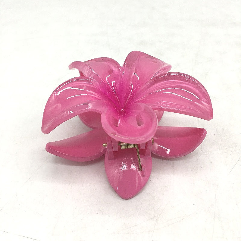 Elegant Flower Hair Claw Clips 6 Pack Hawaiian Cute Beach Accessories 7CM NEW