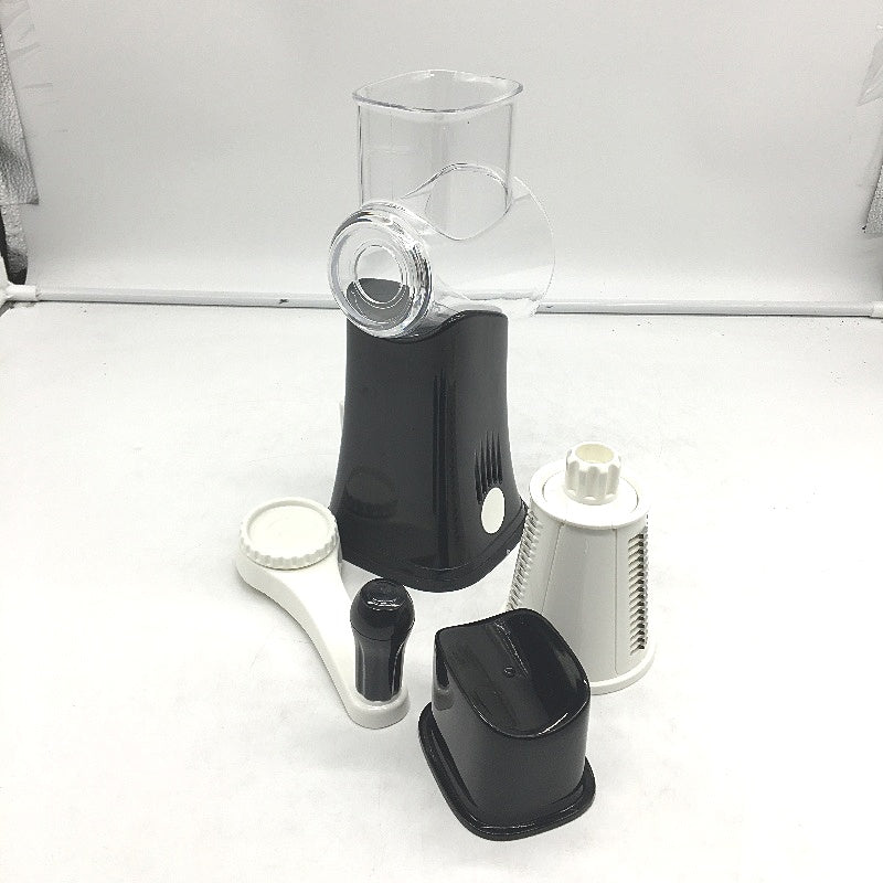 Rotary Cheese Grater Vegetable Shredder Chopper Tumbling Box w/ Suction Base NEW