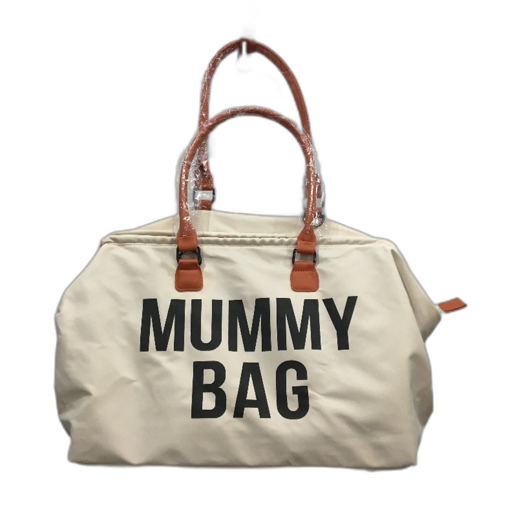 Mummy Diaper Bag With Pouches Pad & Adjustable Straps Large Capacity Beige NEW