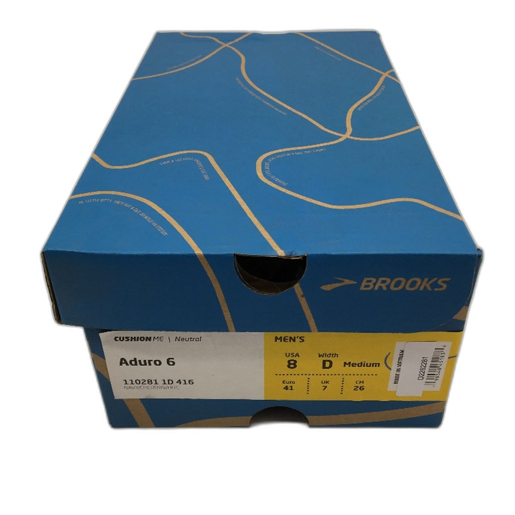 Brooks Aduro 6 Navy Blue & Cherry Running Sneaker Shoes Mens US 8D EU41 NEW