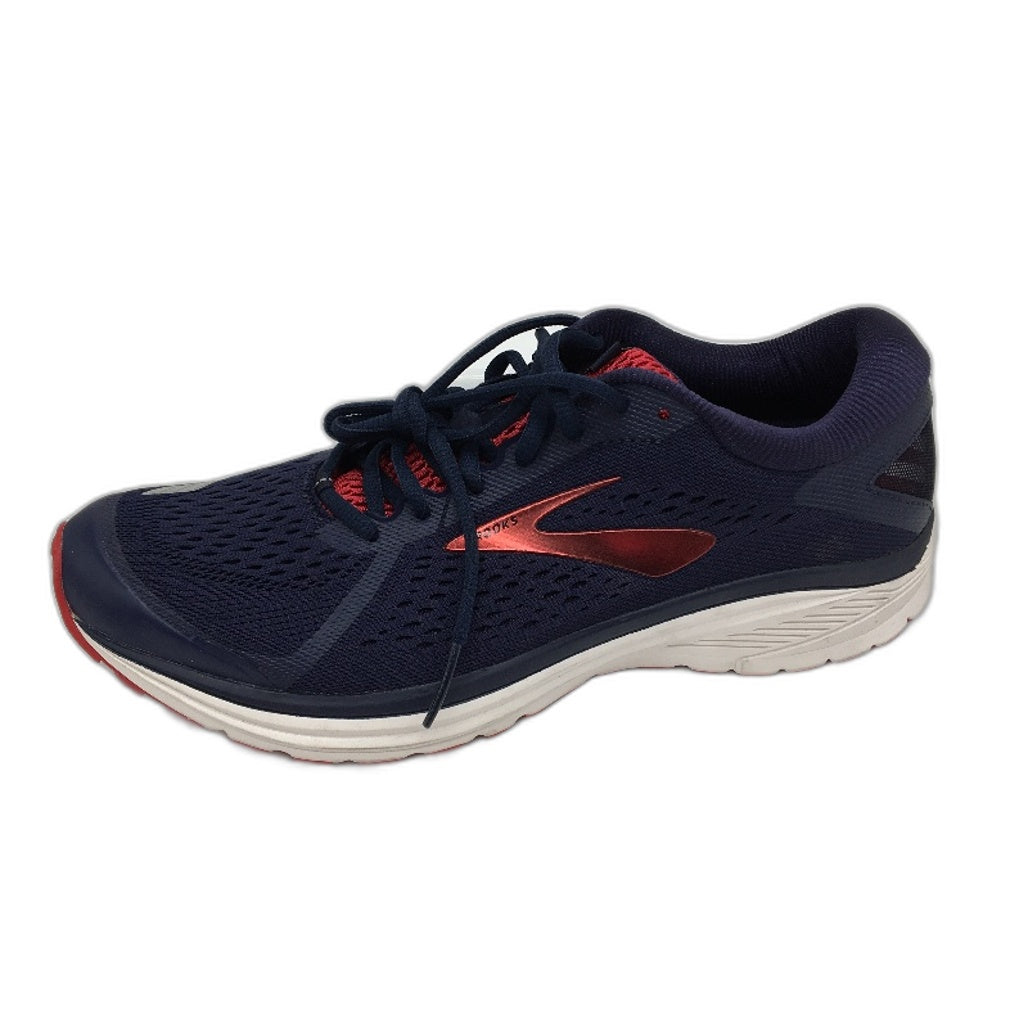 Brooks Aduro 6 Navy Blue & Cherry Running Sneaker Shoes Mens US 9.5D EU 43 DEMO