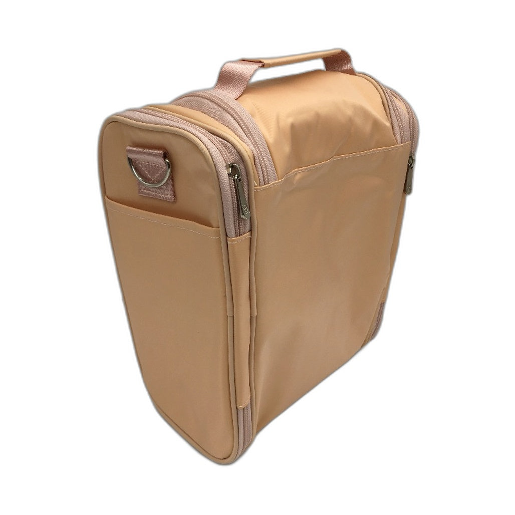 BOACAY Large Peach Multi Compartment Hanging Travel Toiletry Shower Bag NEW