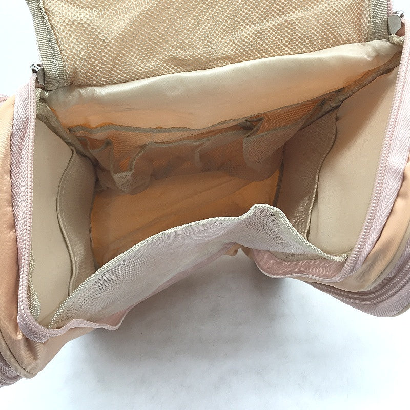 BOACAY Large Peach Multi Compartment Hanging Travel Toiletry Shower Bag NEW