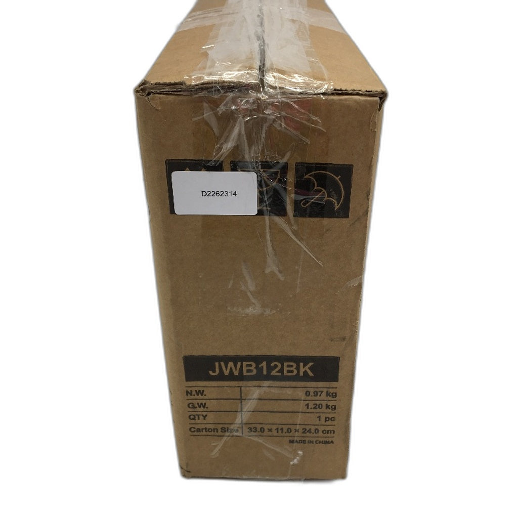 Songmics Black Leather Look 12 Slot Watch Storage Case With Glass Window NEW