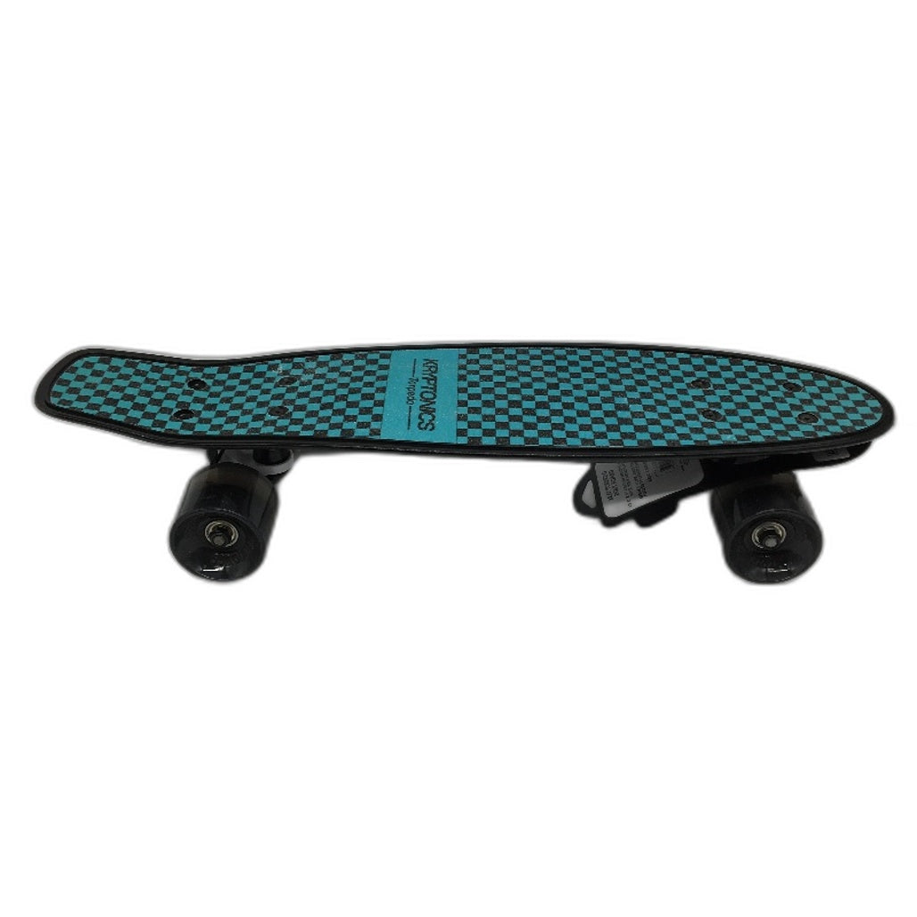Kryptonics Torpedo Black Teal Retro Style 22 Inch Plastic Skateboard NEW