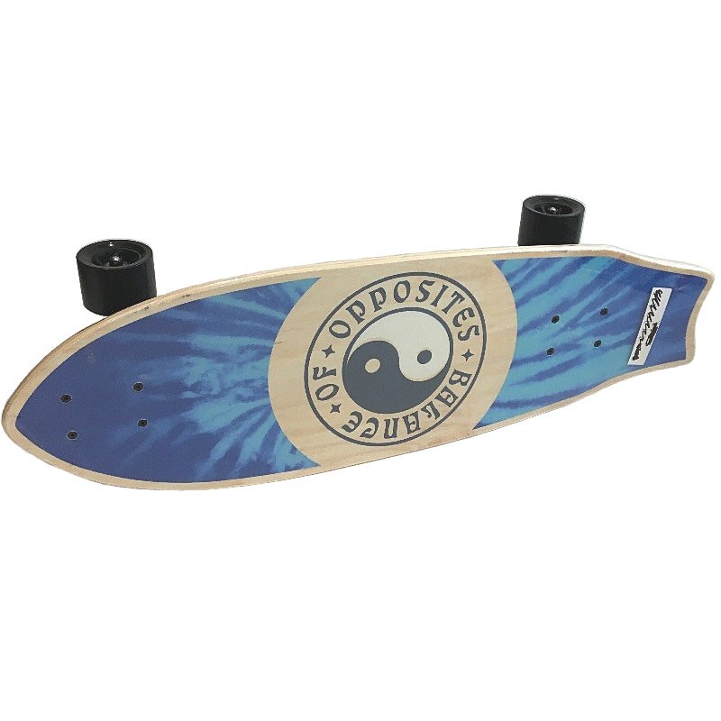 Rival Balance Of Opposites 30 Inch Natural Maple Timber Surf Blue Skateboard NEW