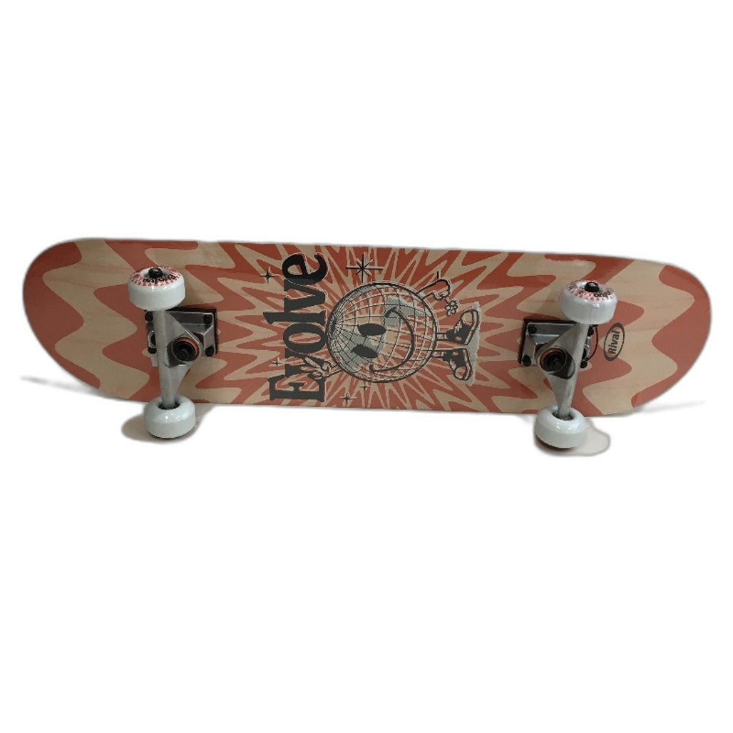 Rival Evolve 31 Inch Natural Maple Timber Surf Grip Deck Skateboard NEW