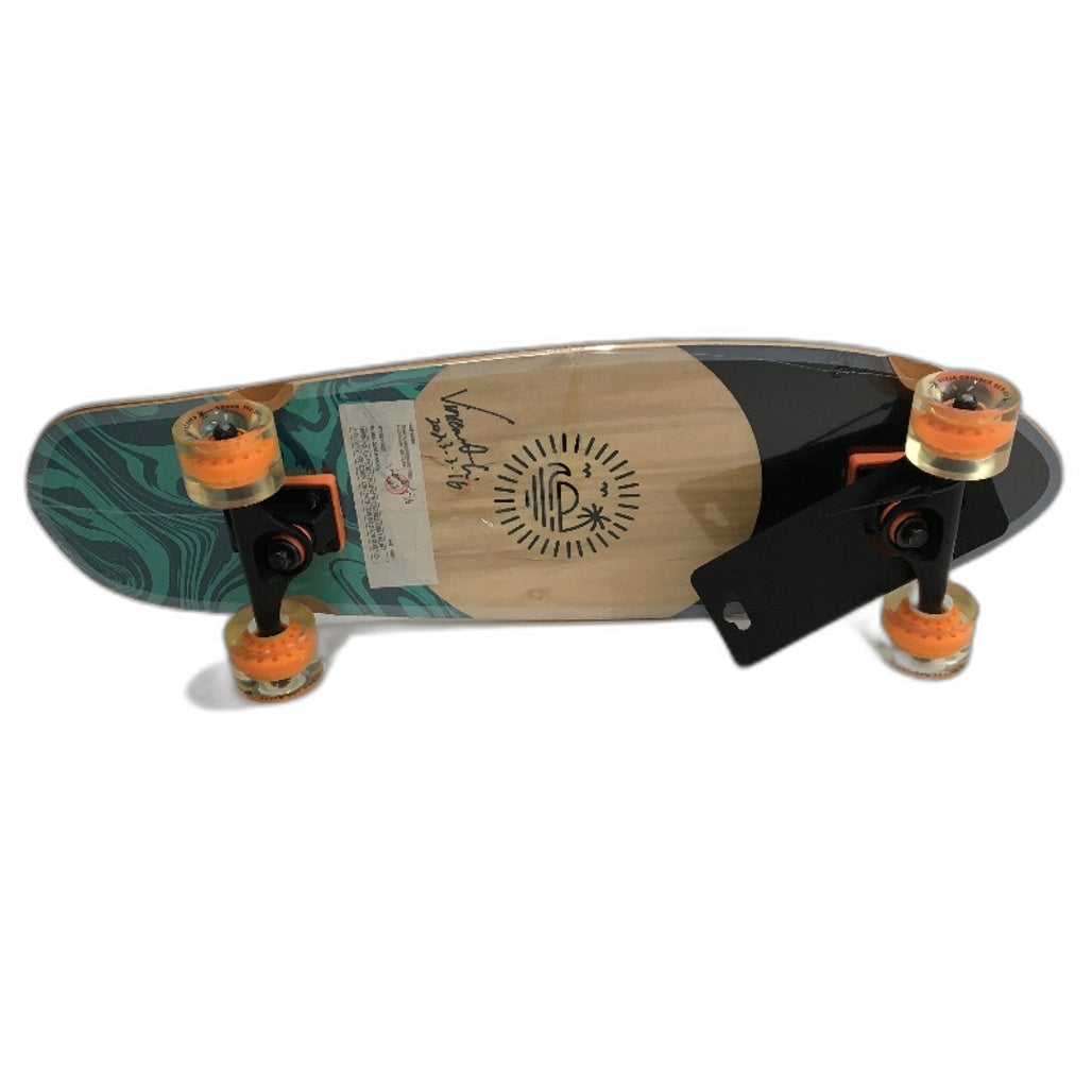 Rolling Waves 38 Inch Natural Maple Timber Surf Grip Deck Skateboard DEMO