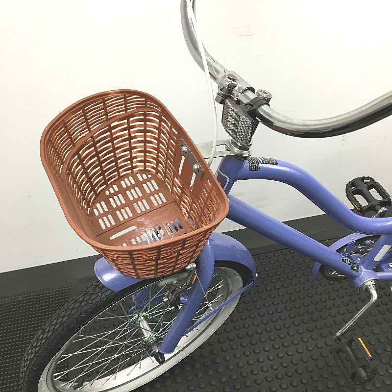 Bella Cruiser Bicycle Purple 50cm Single Speed Bike With Basket Ages 8+ DEMO