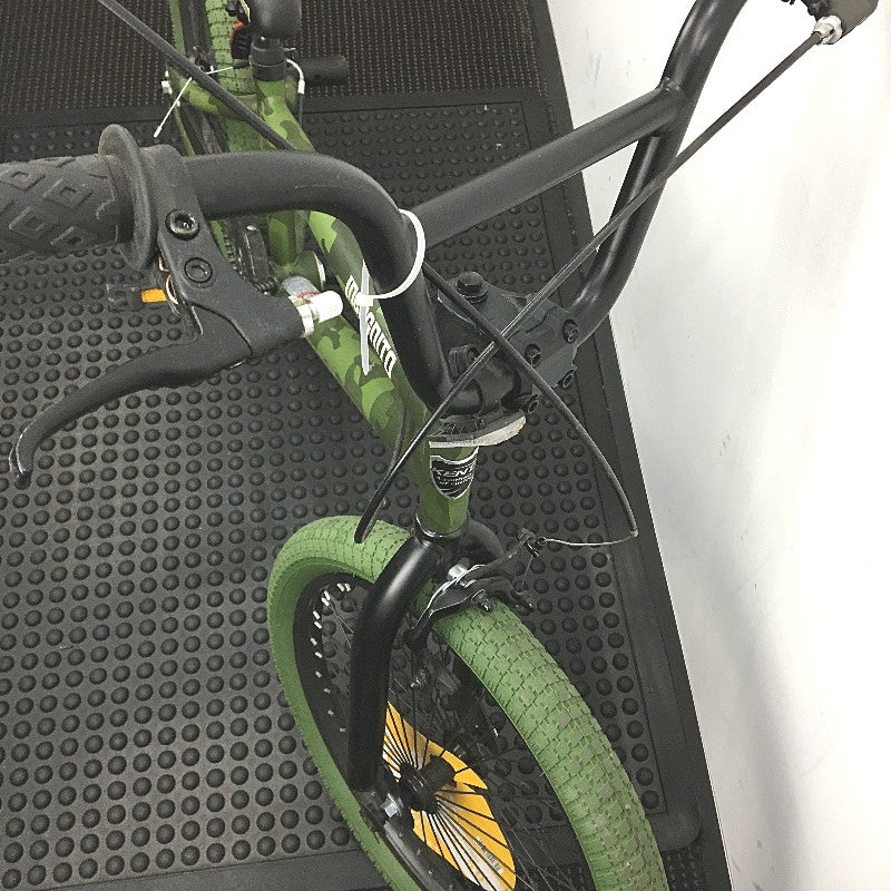 BMX Style Bicycle Camo Green Incognito 50cm Single Speed Bike Ages 8+ DEMO