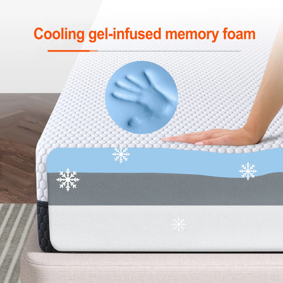 Duchess Mattress Queen Bed Mattresses Cool Gel Memory Foam No Spring NEW