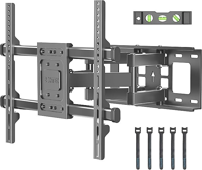 Bontec Universal TV Wall Mount Flat And Curved Double Arm Full Motion CT135B