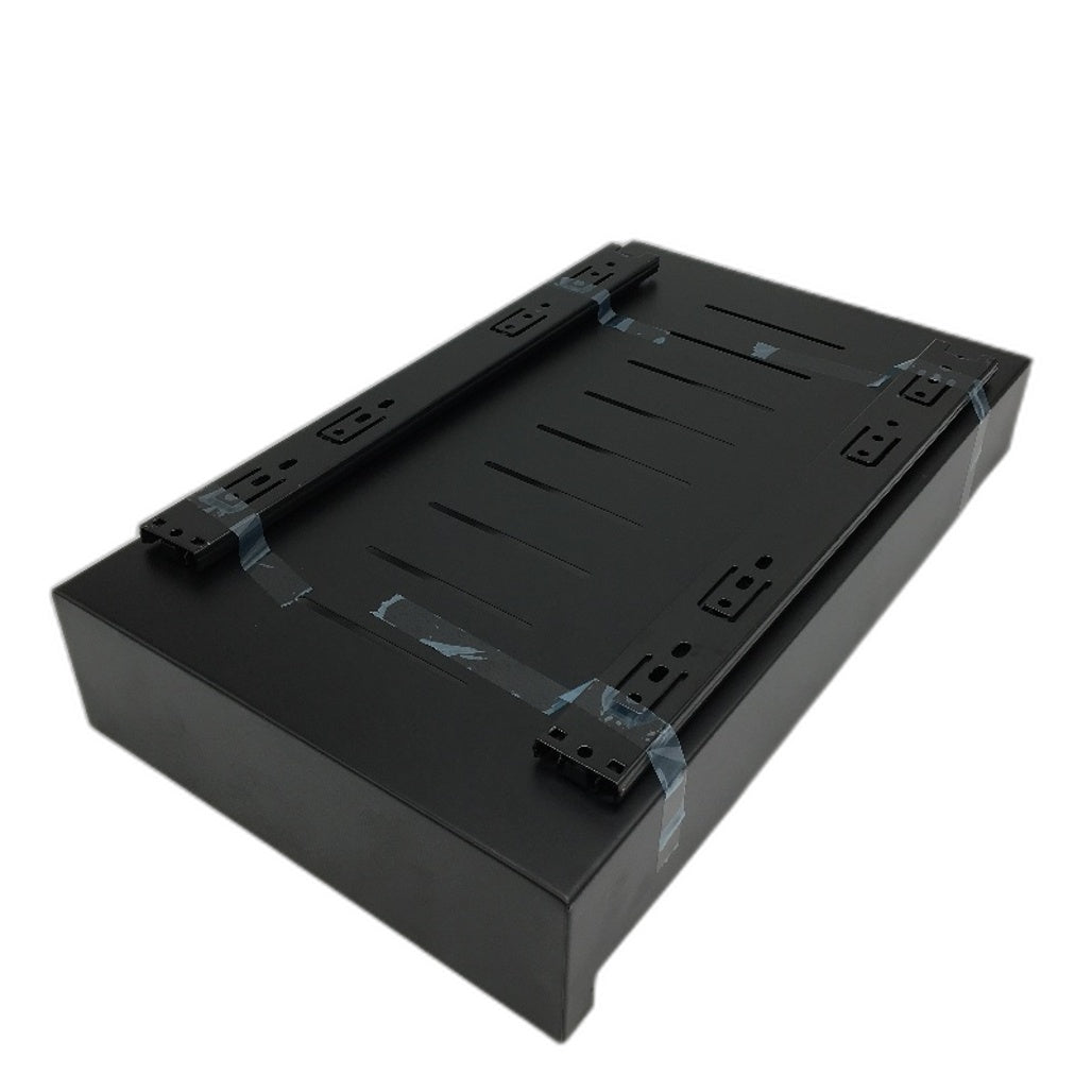 Pull Out Drawer Slide Out Shelf Cabinet Pantry Organiser Black NEW