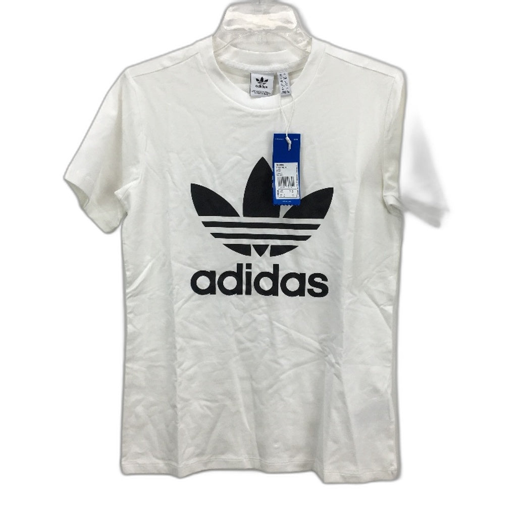 Adidas Originals Adicolor Classics White Trefoil Tee Ladies Size UK 12 NEW