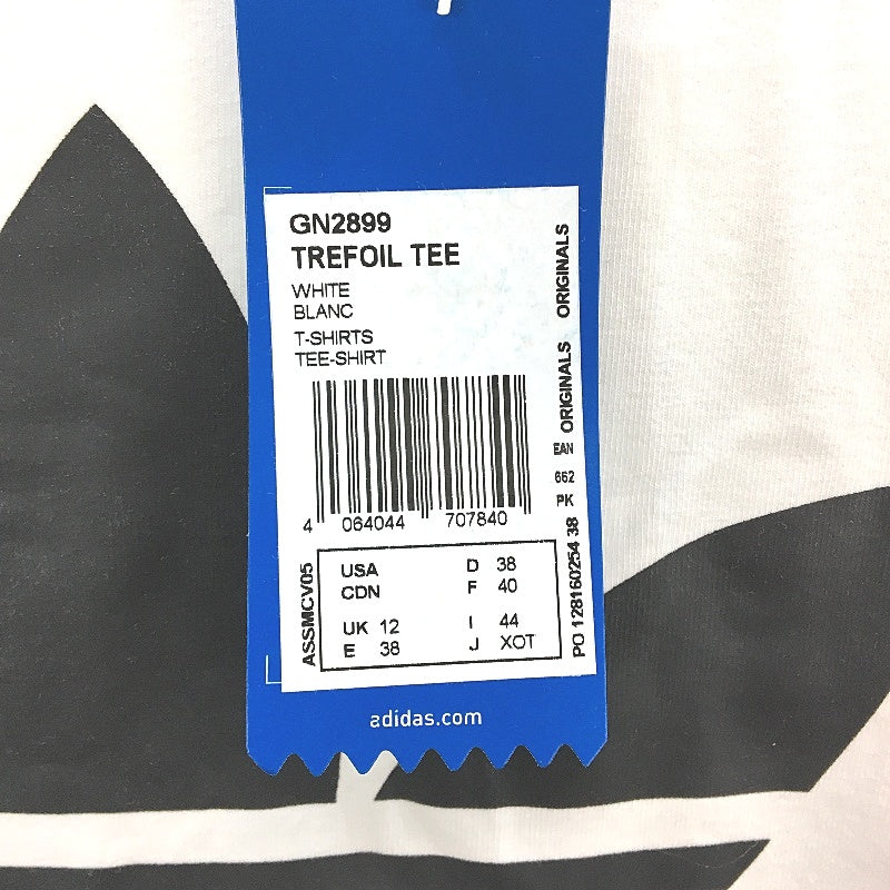 Adidas Originals Adicolor Classics White Trefoil Tee Ladies Size UK 12 NEW