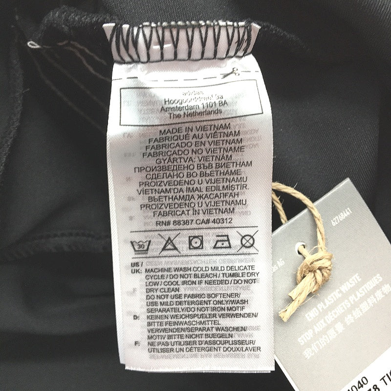 Adidas Designed To Move Hi Rise 3 Stripes 7/8 Black Tights Ladies Size Large NEW