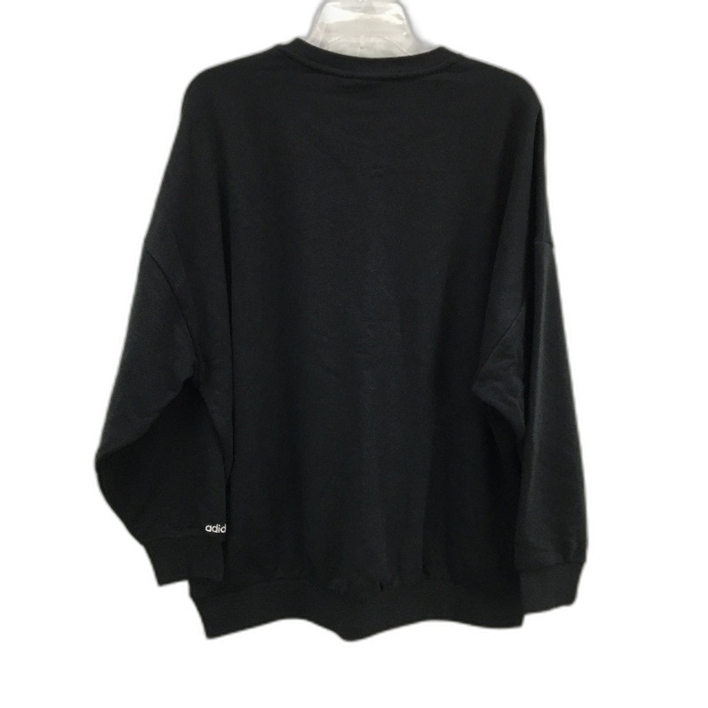 Adidas Adicolor Shattered Trefoil Wheel Black Sweatshirt Ladies Sz UK 14 NEW