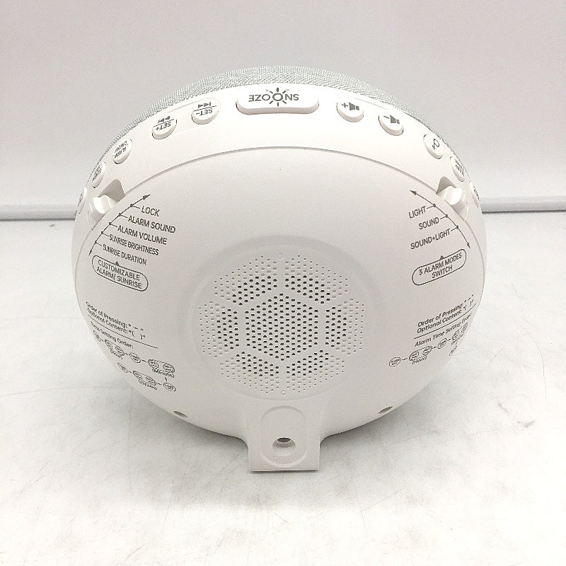 H03 Sleep-Wake Companion Sunrise Alarm Clock Sleep Sound Machine in White NEW