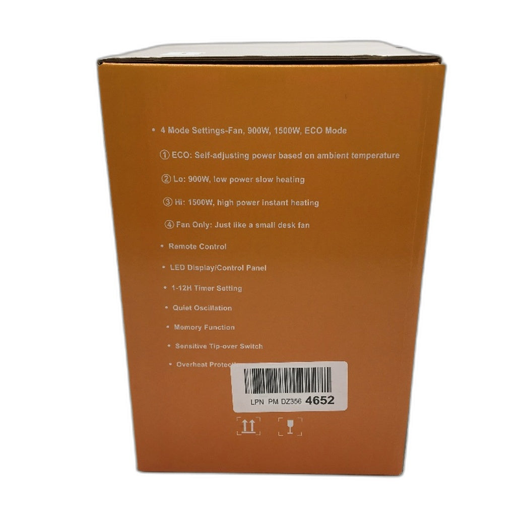 HL-1500R5 1500W PTC Portable Ceramic Desktop 5 Mode Fan Heater in White DEMO