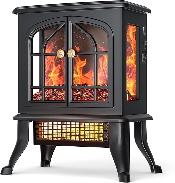 BL-MK-6 2000W Electric Fire Effect and Realistic Wood Fireplace Heater NEW