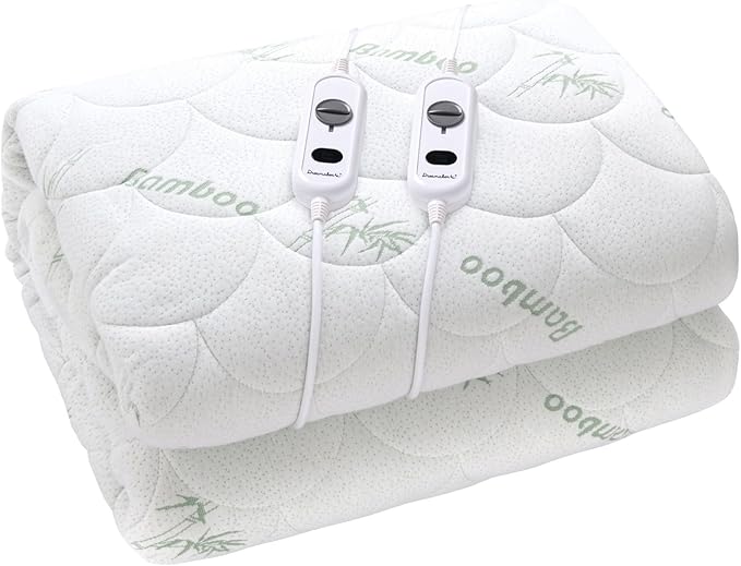 Dreamaker 2 Controller Fully Fitted Bamboo Quilted Electric Blanket KING NEW