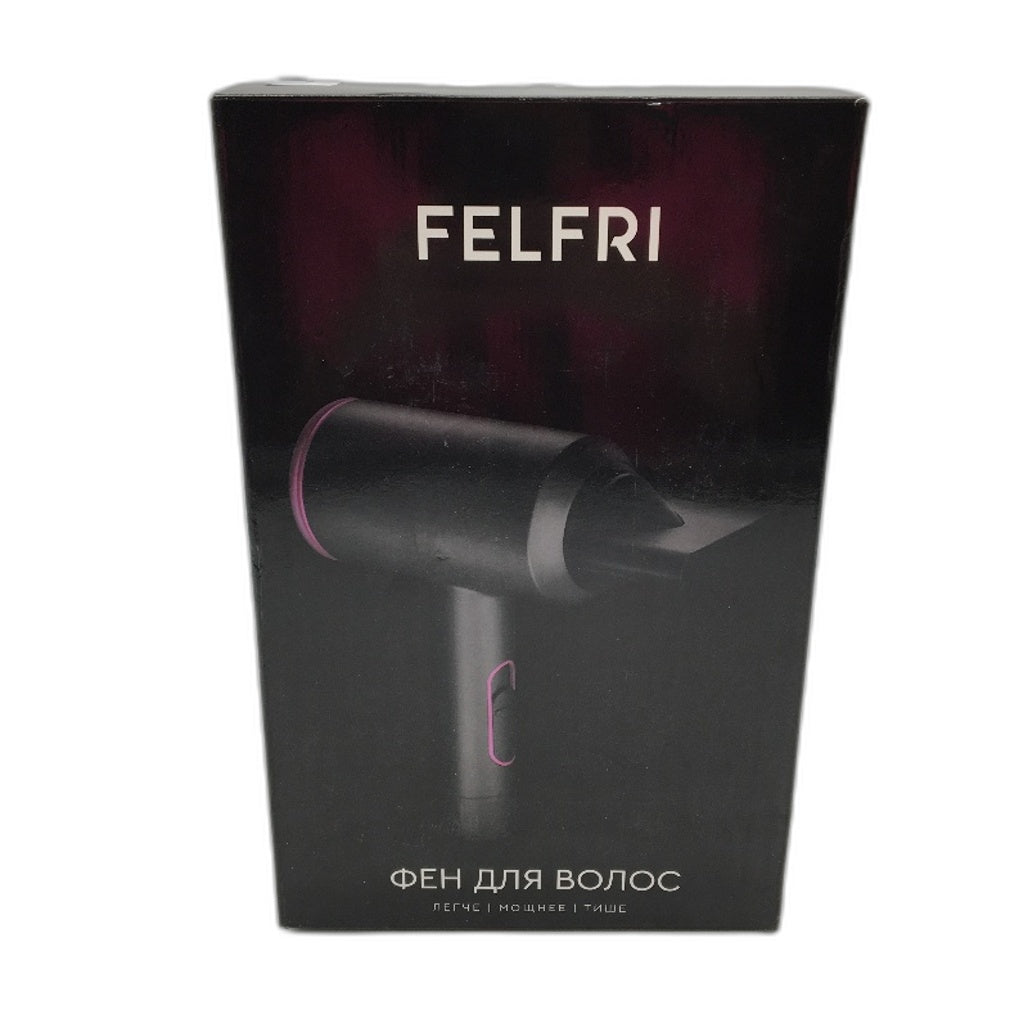 Felfri HD02 2 Temp 3 Mode Hair Dryer with 3 Attachments in Grey Pink NEW