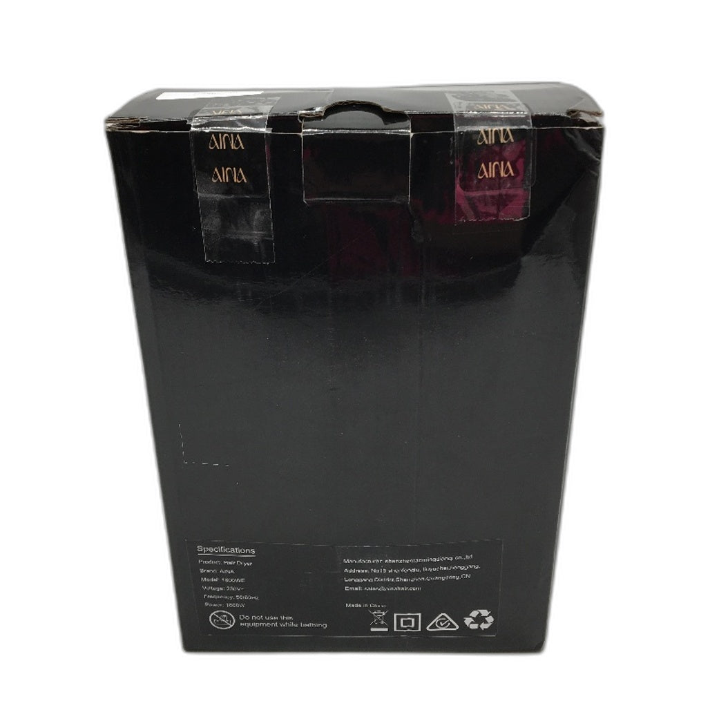 Aina 1800W Corded Electric 230V Hair Blow Dryer with Diffuser in Grey NEW