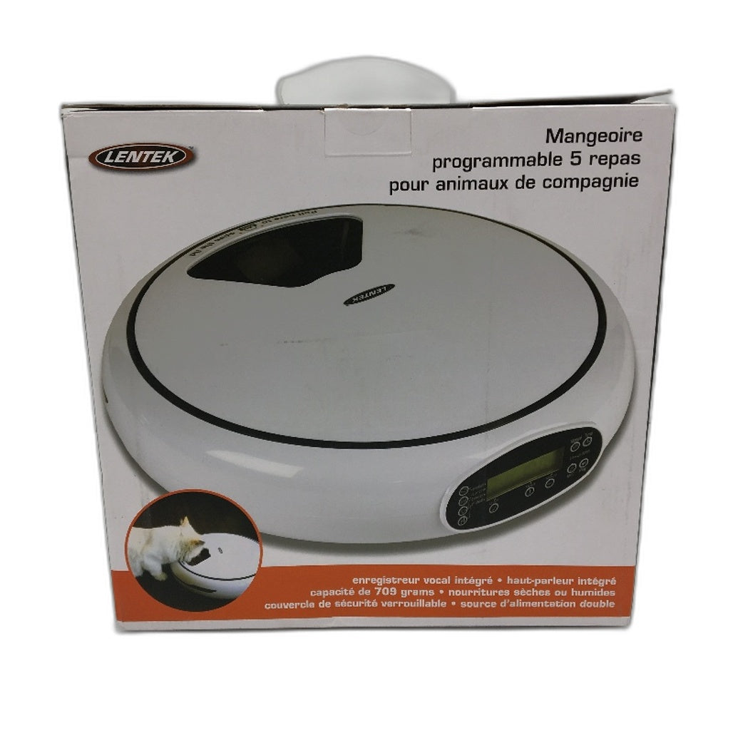 Lentek Programmable Automatic Portion Control Pet Feeder with Digital Timer NEW