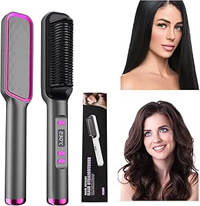 ZF-888 2 in 1 Multifunctional Constant Temp Hair Straightener Electric Comb NEW