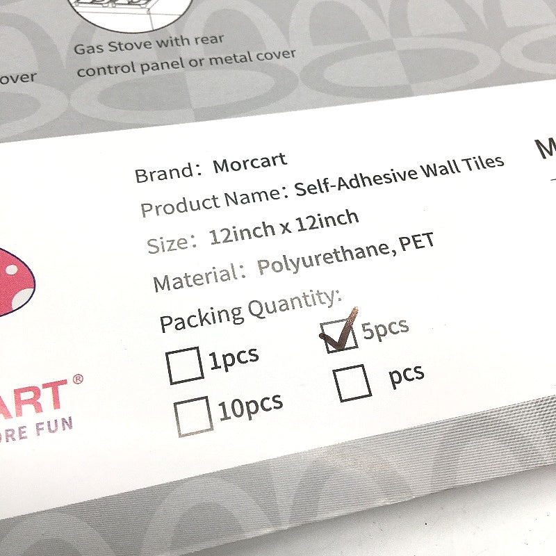 MORCART 80 Piece 30cm Linear Grid Tile Emerald Green Peel Stick Backsplash NEW