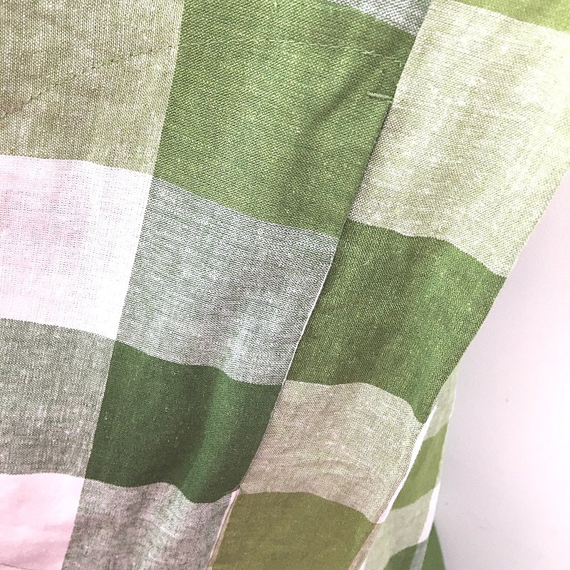 Regatta Myer European Linen Blend Green Check Pocket Dress Ladies Size 10 NEW
