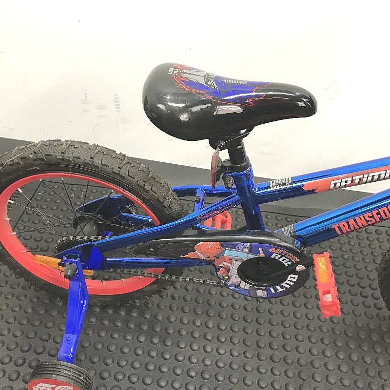 Transformers Optimus Prime 40cm Blue Bike With Removable Training Wheels DEMO