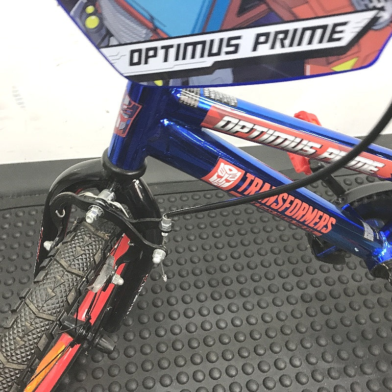 Transformers Optimus Prime 40cm Blue Bike With Removable Training Wheels DEMO