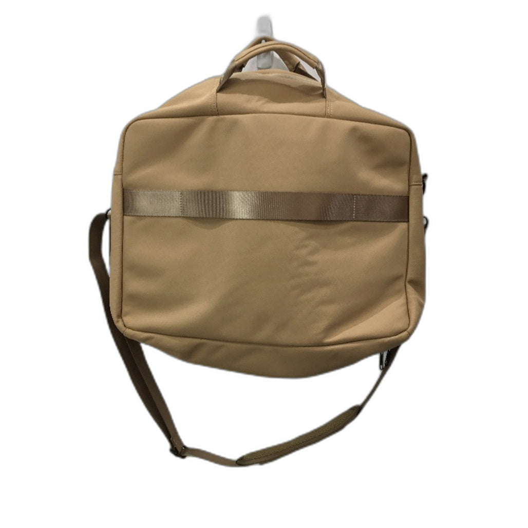 Khaki Tan Multi Zip Softshell Travel Laptop Bag Removable Shoulder Strap NEW