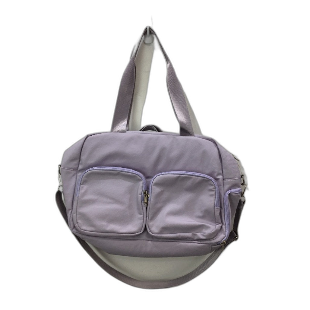 Lilac Purple Multi Zip Softshell Travel Laptop Bag Removable Shoulder Strap NEW