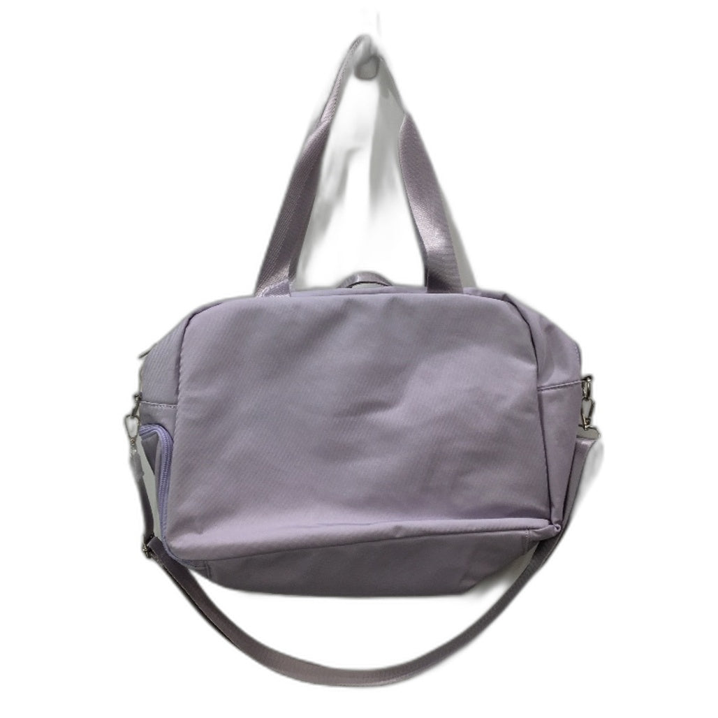 Lilac Purple Multi Zip Softshell Travel Laptop Bag Removable Shoulder Strap NEW