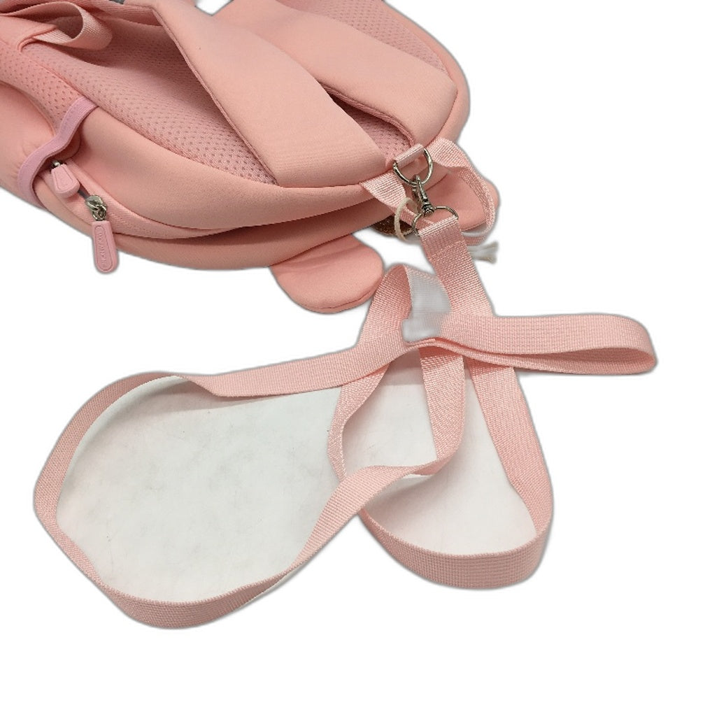 Bunny Rabbit Soft & Silky Padded Mini Pink Backpack With Parent Strap NEW