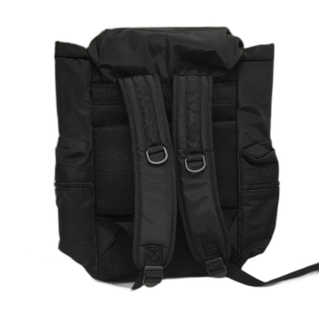 Explorer Black Travel Hiking Multifunctional Drawstring Flip Top Backpack NEW