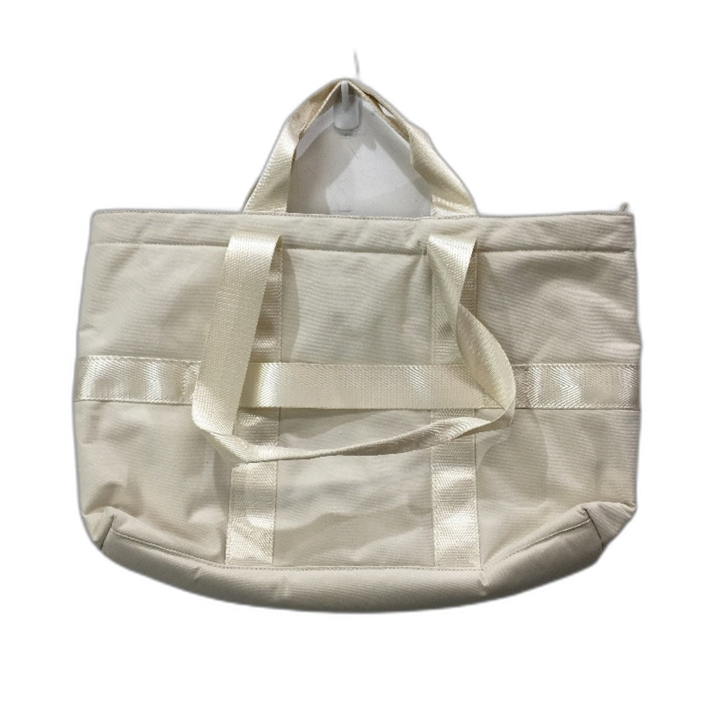 Everday Oversized Zip Up Cream Tote With Internal Seperator & Front Pocket NEW