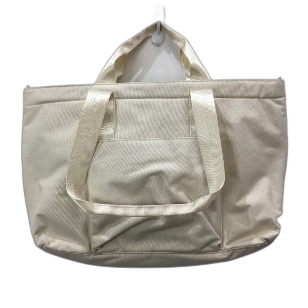 Everday Oversized Zip Up Cream Tote With Internal Seperator & Front Pocket NEW