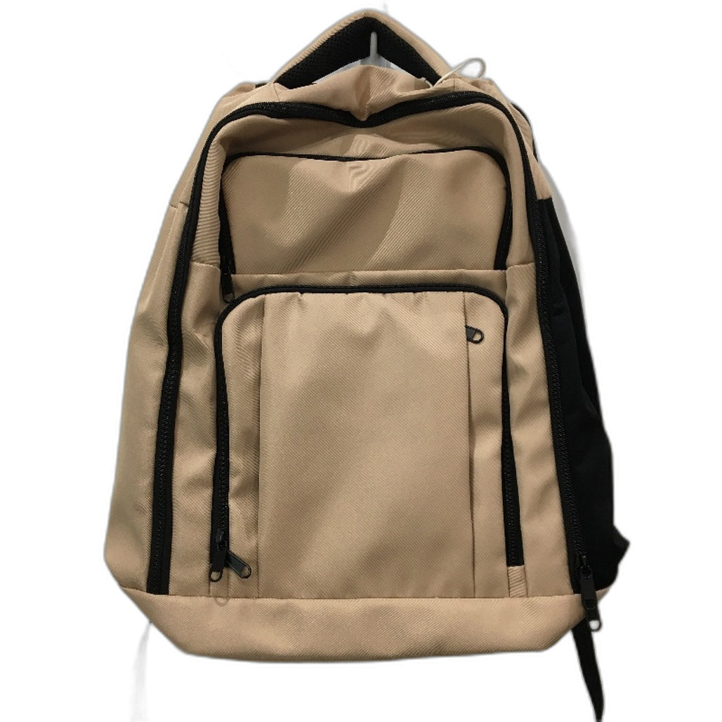 Khaki Tan Multicompartment Laptop Seperator Commuter Everyday Backpack NEW