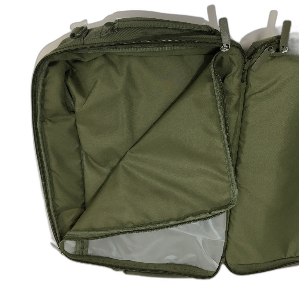 Olive Green Multi Zip Softshell Work Travel Laptop & Luggage Bag NEW