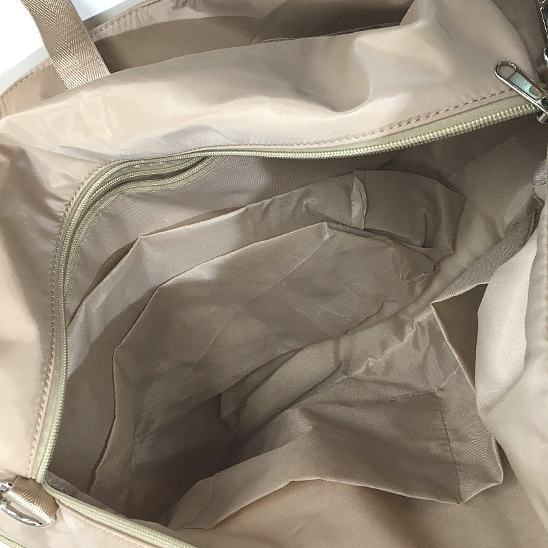 Easy Store Golden Silky Duffle Style Large Travel Bag With Shoulder Strap NEW