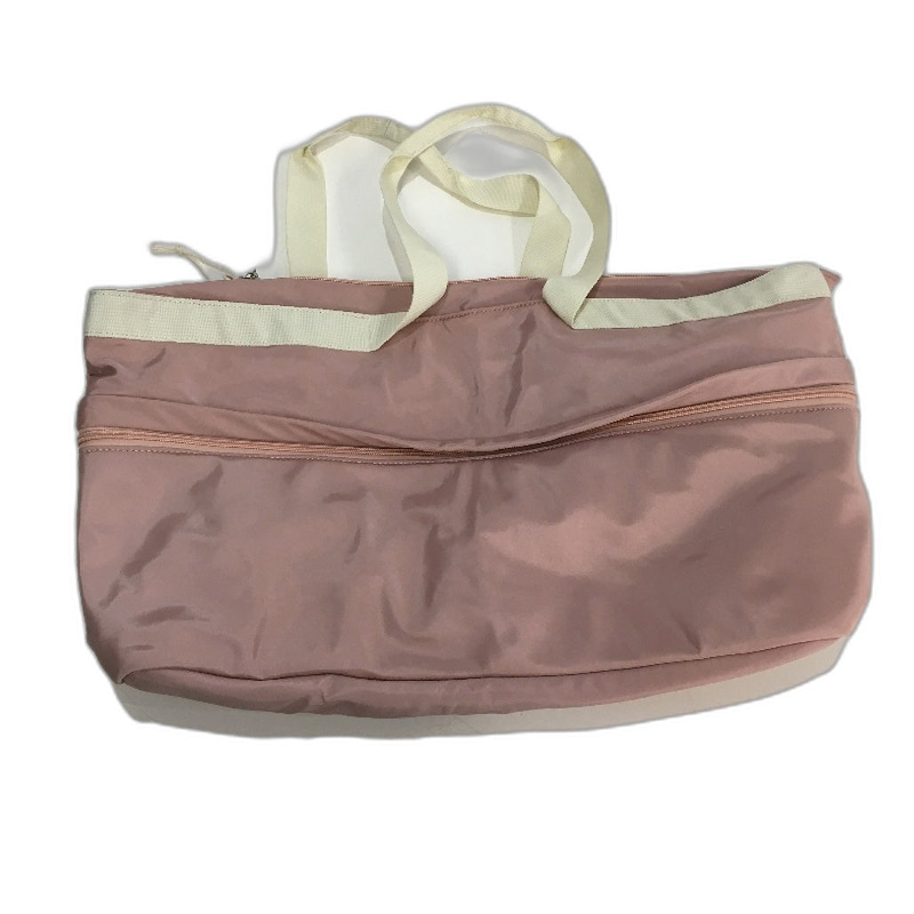 Everday Oversized Padded Zip Up Pink Tote With Front Zipped Pocket NEW