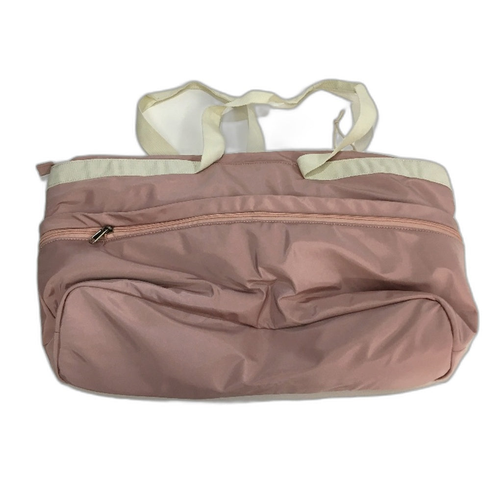 Everday Oversized Padded Zip Up Pink Tote With Front Zipped Pocket NEW