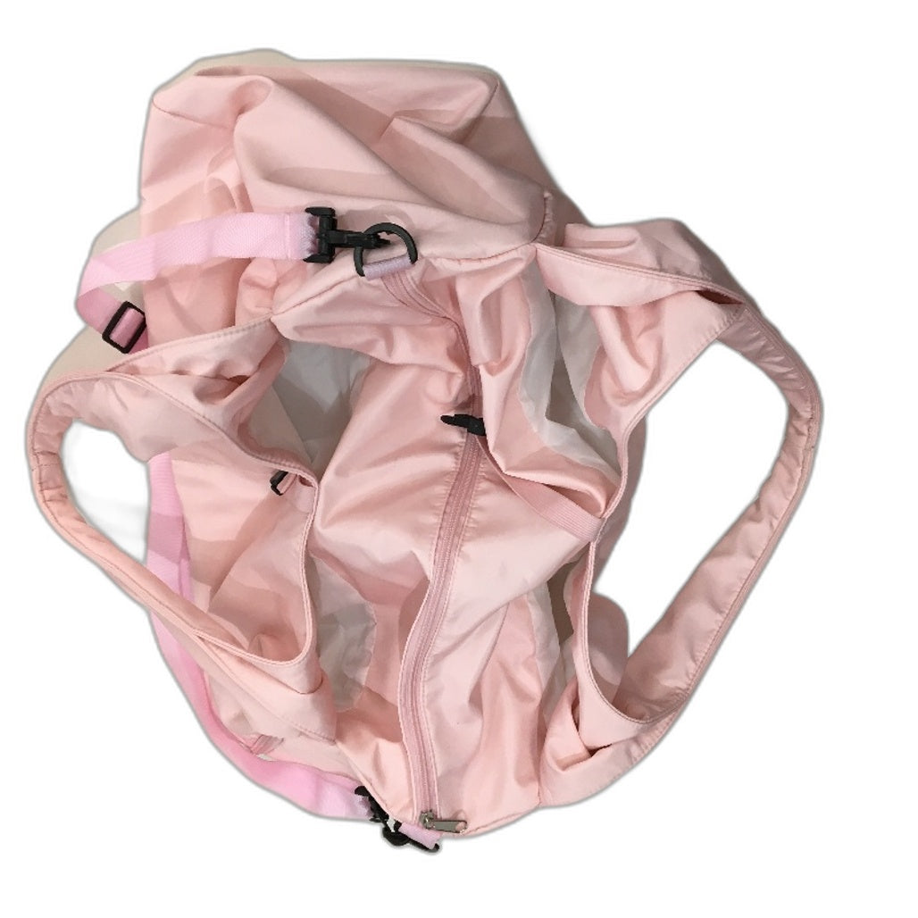 Easy Store Pink Silky Duffle Style Large Travel Bag With Shoulder Strap NEW